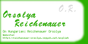 orsolya reichenauer business card